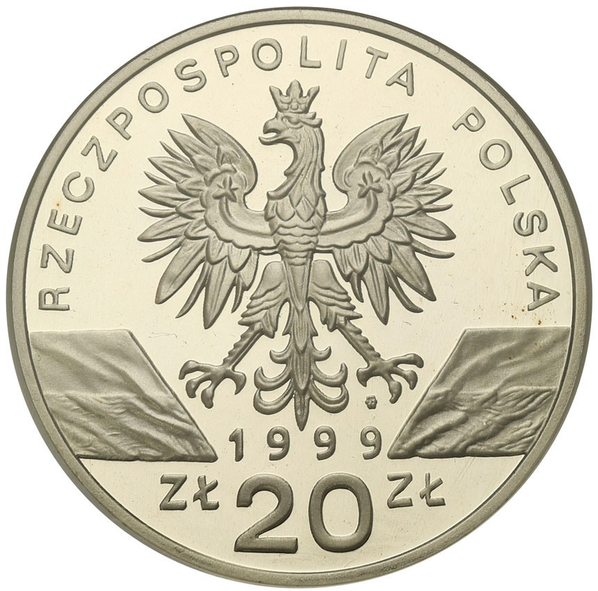 III RP. 20 złotych 1999 Wilki